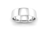 Ethical Platinum 6mm Slight Court Wedding Ring